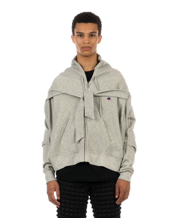 ANREALAGE | x Champion Reverse Weave® Zip Hoodie Gray - Concrete