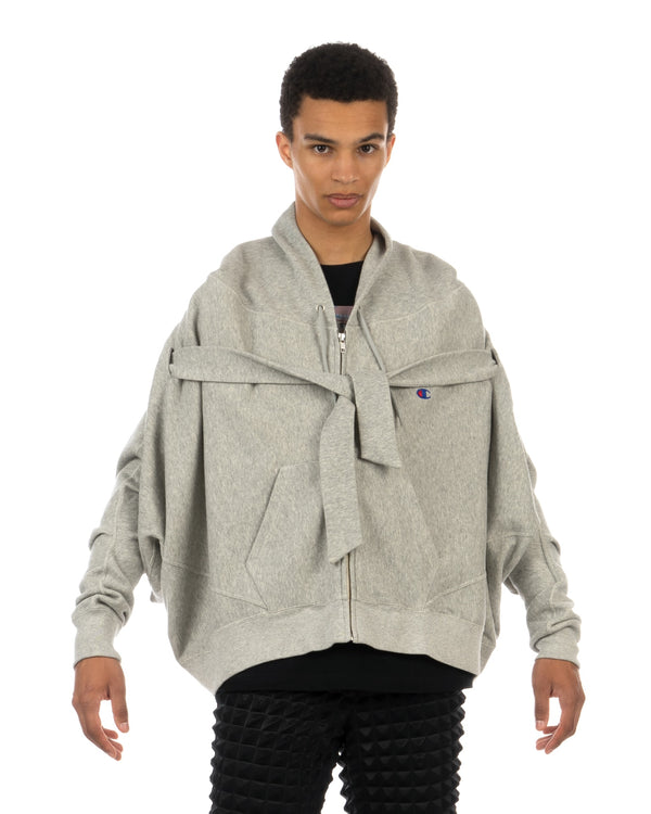 ANREALAGE | x Champion Reverse Weave® Zip Hoodie Gray - Concrete