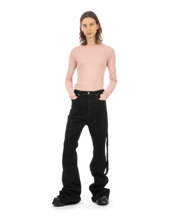DRKSHDW by Rick Owens | Scarification LS T-Shirt Faded Pink - Concrete