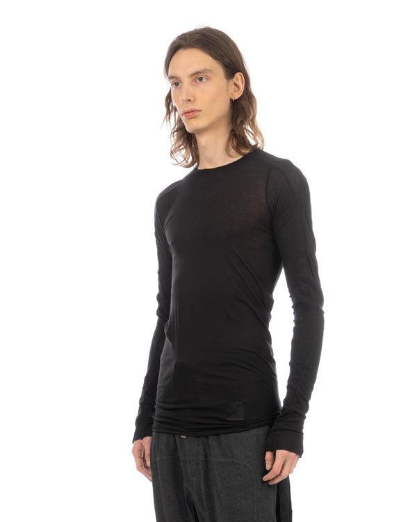 DRKSHDW by Rick Owens | Scarification LS T-Shirt Black - Concrete