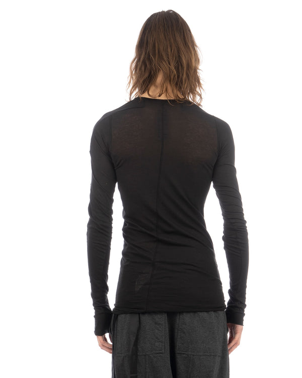 DRKSHDW by Rick Owens | Scarification LS T-Shirt Black - Concrete