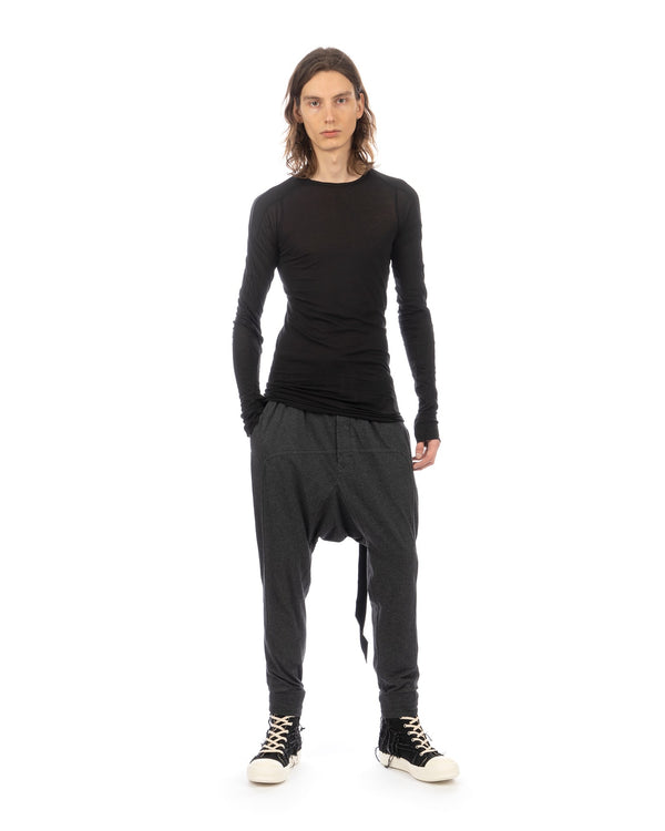 DRKSHDW by Rick Owens | Scarification LS T-Shirt Black - Concrete