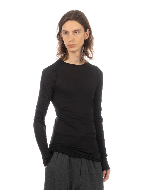 DRKSHDW by Rick Owens | Scarification LS T-Shirt Black - Concrete