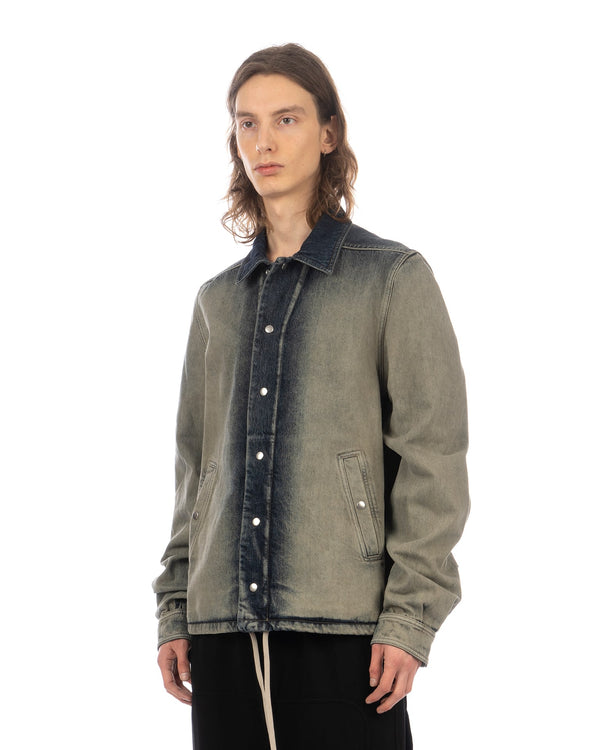 DRKSHDW by Rick Owens | Snapfront Jacket Mineral Pearl - Concrete