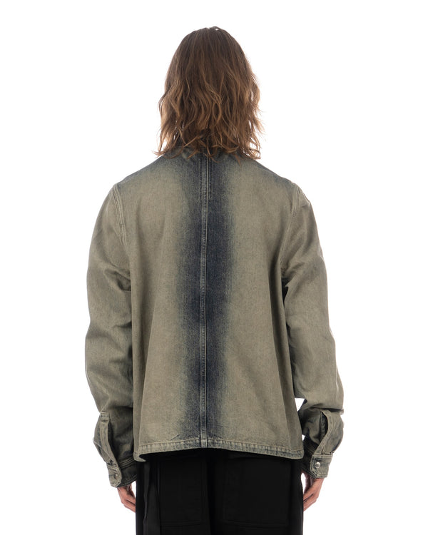DRKSHDW by Rick Owens | Snapfront Jacket Mineral Pearl - Concrete
