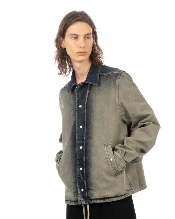 DRKSHDW by Rick Owens | Snapfront Jacket Mineral Pearl - Concrete