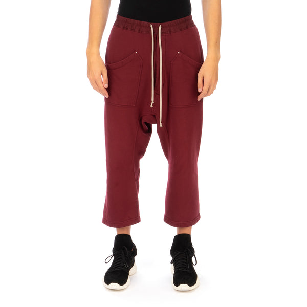 DRKSHDW by Rick Owens | Cargo Cropped Sweat Pants Bruise - Concrete