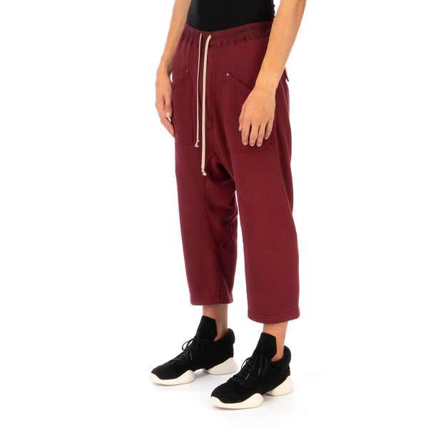 DRKSHDW by Rick Owens | Cargo Cropped Sweat Pants Bruise - Concrete