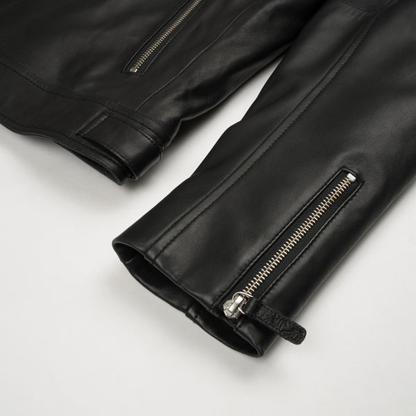 Billionaire Boys Club | Leather Wolfman Motorcycle Jacket Black - Concrete
