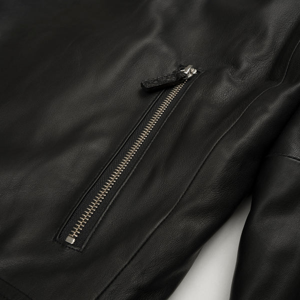 Billionaire Boys Club | Leather Wolfman Motorcycle Jacket Black - Concrete