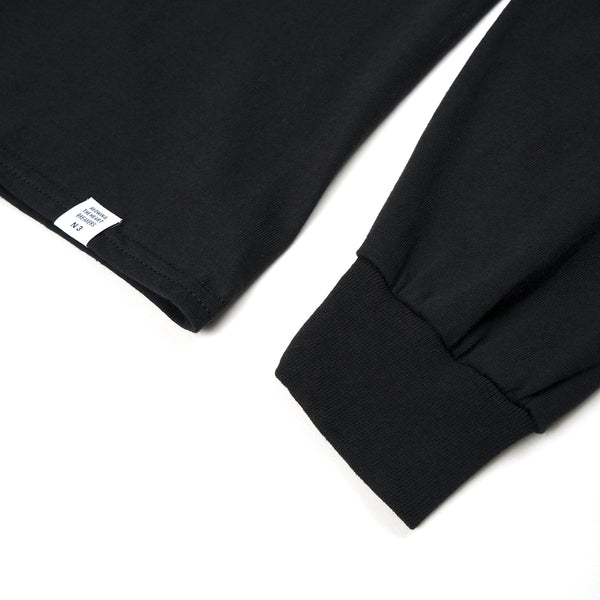 Bedwin & The Heartbreakers | 'Keith' L/S Print T-Shirt Black - Concrete