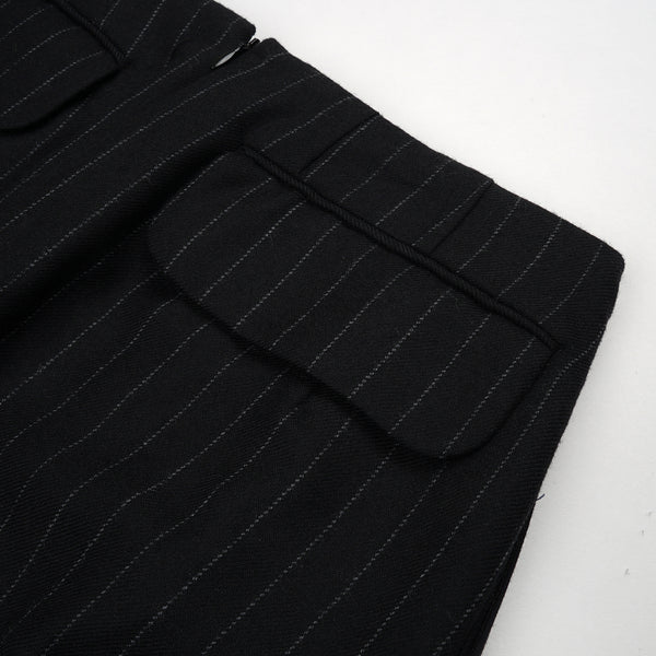 FACETASM | W Wool Skirt Black - Concrete