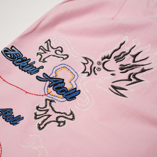 maharishi Miltype Cargo Snoshorts Islands Tour Embroidery Coral Pink - Concrete