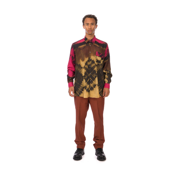 Danilo Paura | 'Bruce' Regular Shirt Brown - Concrete