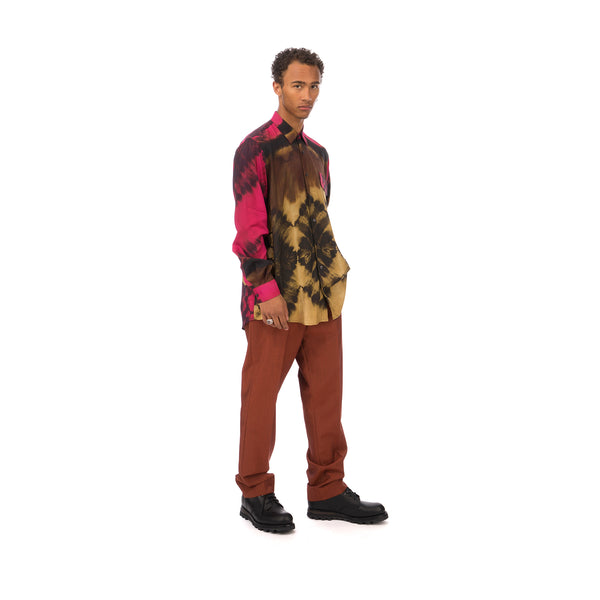 Danilo Paura | 'Bruce' Regular Shirt Brown - Concrete