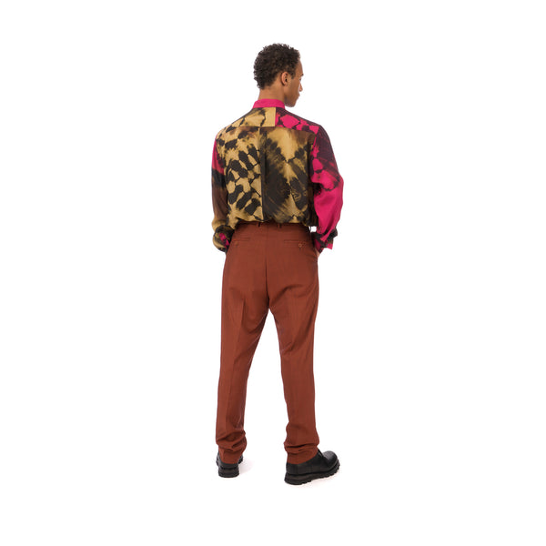 Danilo Paura 'Oler' Oversized Wool Pants Orange - Concrete