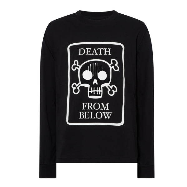 GFOOT | Death From Below L/S T-Shirt Black - Concrete