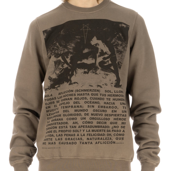 DRKSHDW by Rick Owens | Crewneck Sweat Dust / Black - Concrete