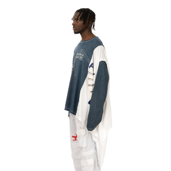 Duran Lantink for Concrete | Twinshirt Navy / White - Concrete