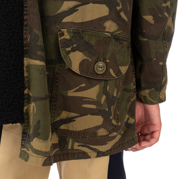 Duran Lantink for Concrete | Fluffy Camo Jacket-1 Camo / Black - Concrete