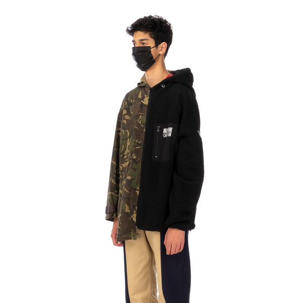 Duran Lantink for Concrete | Fluffy Camo Jacket-1 Camo / Black - Concrete