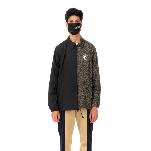 Duran Lantink for Concrete | Leopard Coach Jacket-1 Green / Black - Concrete