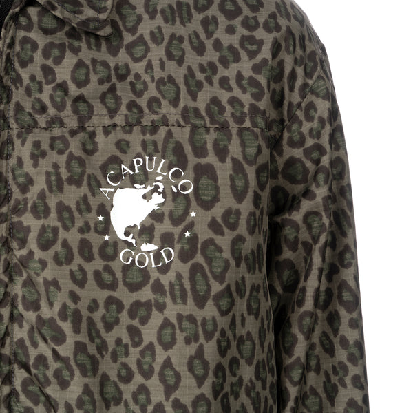 Duran Lantink for Concrete | Leopard Coach Jacket-1 Green / Black - Concrete