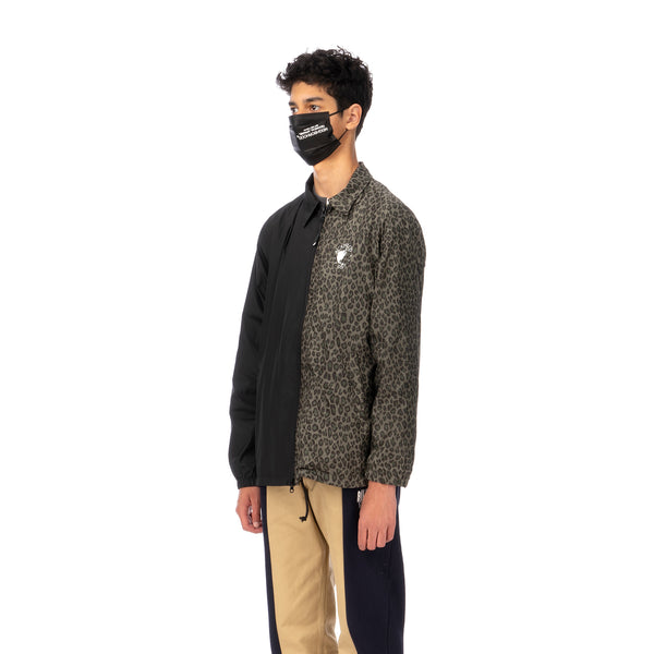 Duran Lantink for Concrete | Leopard Coach Jacket-1 Green / Black - Concrete