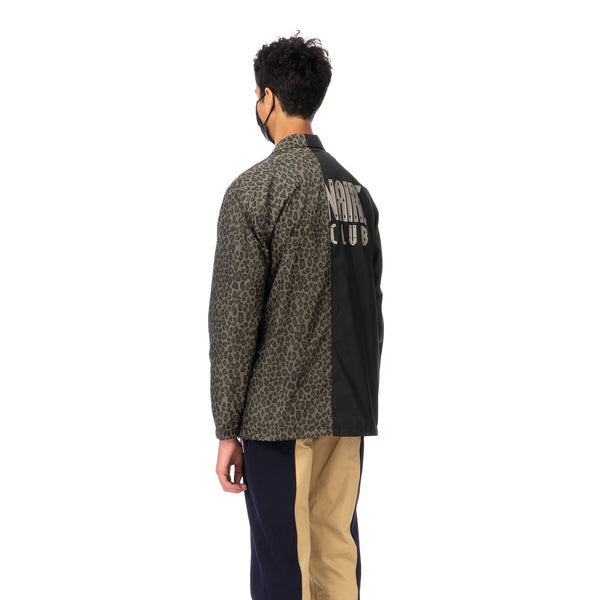 Duran Lantink for Concrete | Leopard Coach Jacket-1 Green / Black - Concrete