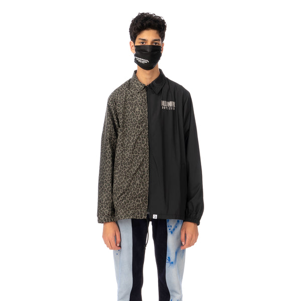 Duran Lantink for Concrete | Leopard Coach Jacket-2 Green / Black - Concrete