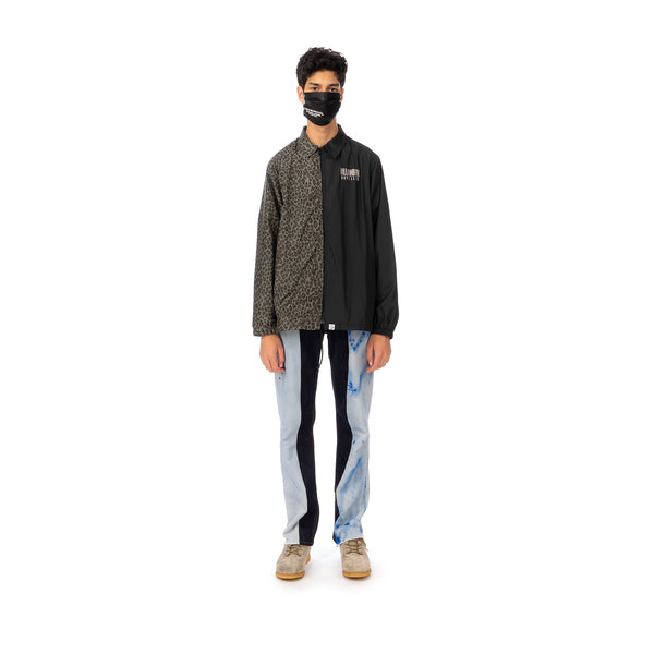 Duran Lantink for Concrete | Leopard Coach Jacket-2 Green / Black - Concrete