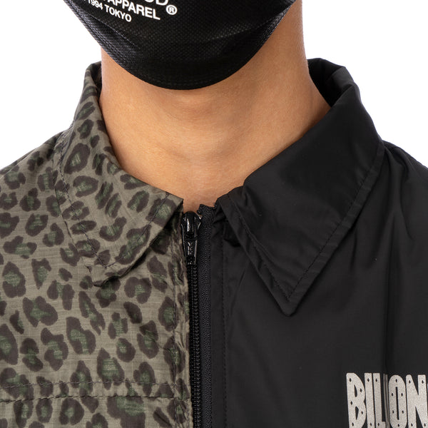 Duran Lantink for Concrete | Leopard Coach Jacket-2 Green / Black - Concrete
