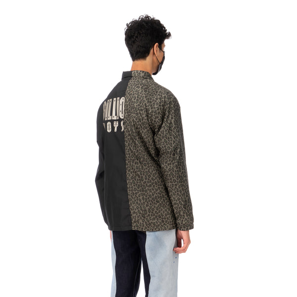 Duran Lantink for Concrete | Leopard Coach Jacket-2 Green / Black - Concrete