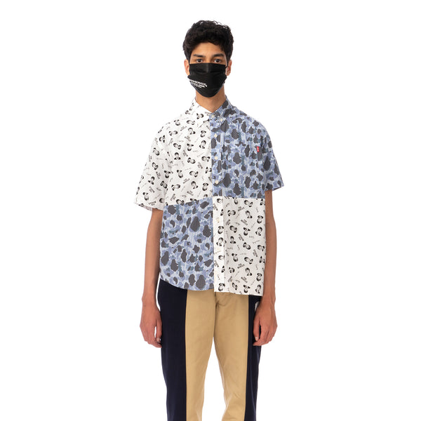 Duran Lantink for Concrete | The Beatles S/S Camo Shirt-2 Blue / White - Concrete