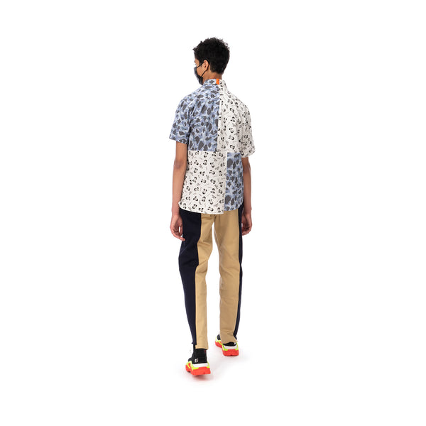 Duran Lantink for Concrete | The Beatles S/S Camo Shirt-2 Blue / White - Concrete