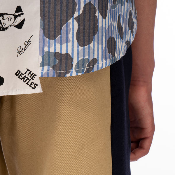 Duran Lantink for Concrete | The Beatles S/S Camo Shirt-2 Blue / White - Concrete