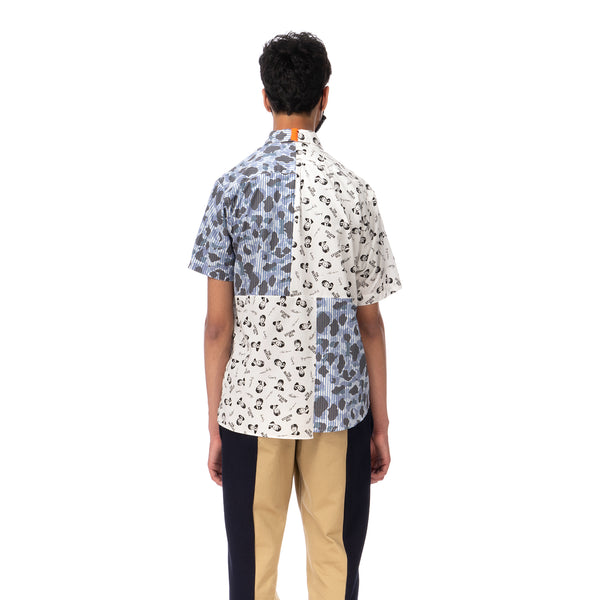 Duran Lantink for Concrete | The Beatles S/S Camo Shirt-2 Blue / White - Concrete