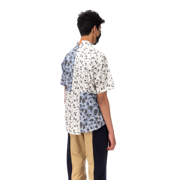 Duran Lantink for Concrete | The Beatles S/S Camo Shirt-2 Blue / White - Concrete