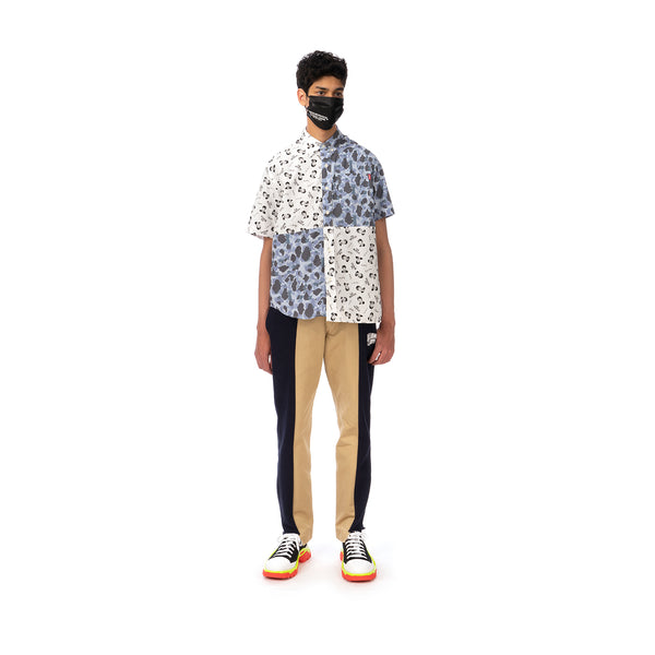 Duran Lantink for Concrete | The Beatles S/S Camo Shirt-2 Blue / White - Concrete