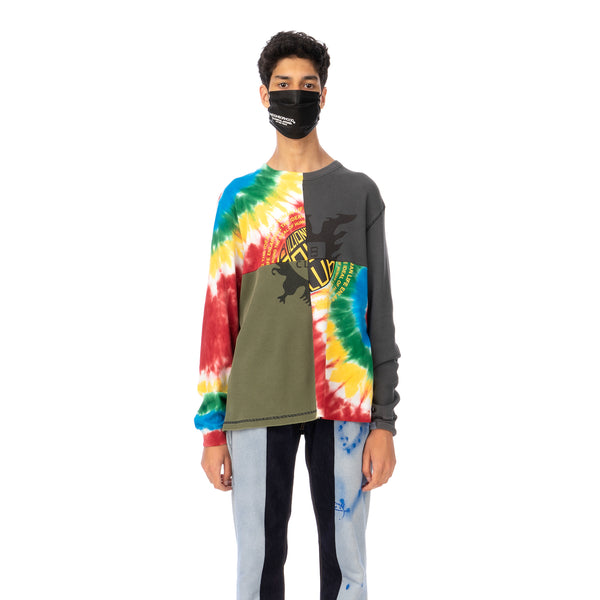 Duran Lantink for Concrete | Tie-Dye Crew-3 Multi / Olive-Grey - Concrete