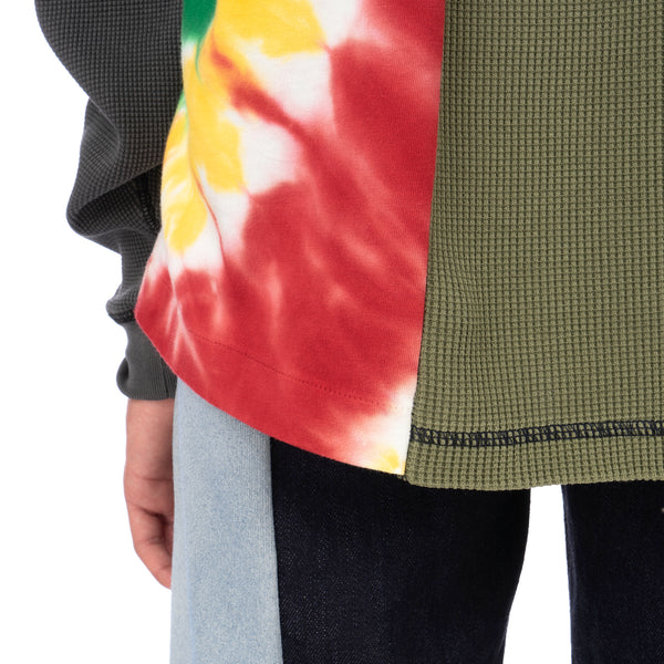Duran Lantink for Concrete | Tie-Dye Crew-3 Multi / Olive-Grey - Concrete