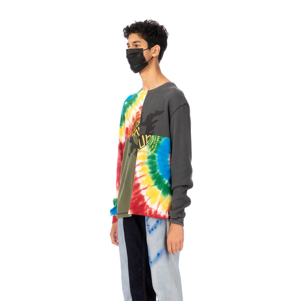 Duran Lantink for Concrete | Tie-Dye Crew-3 Multi / Olive-Grey - Concrete