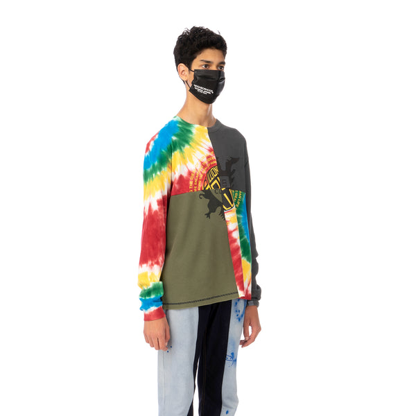 Duran Lantink for Concrete | Tie-Dye Crew-3 Multi / Olive-Grey - Concrete