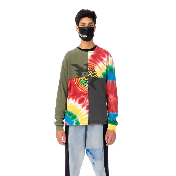 Duran Lantink for Concrete | Tie-Dye Crew-4 Multi / Olive-Grey - Concrete