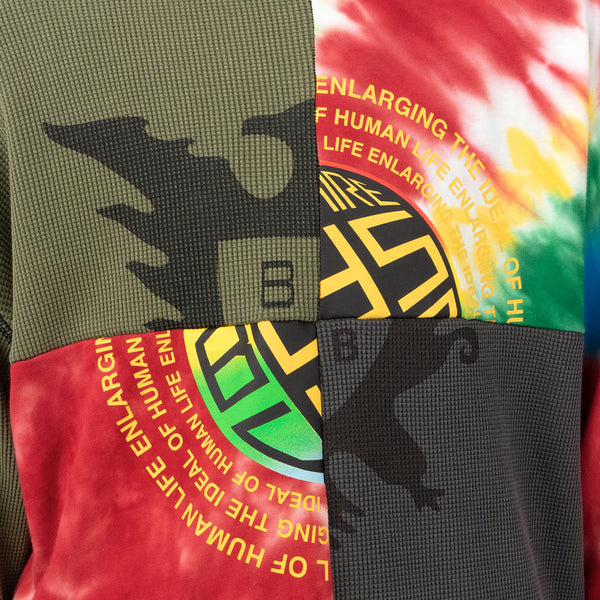 Duran Lantink for Concrete | Tie-Dye Crew-4 Multi / Olive-Grey - Concrete