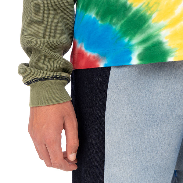 Duran Lantink for Concrete | Tie-Dye Crew-4 Multi / Olive-Grey - Concrete
