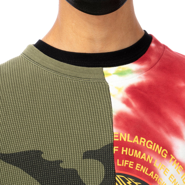 Duran Lantink for Concrete | Tie-Dye Crew-4 Multi / Olive-Grey - Concrete