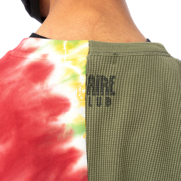 Duran Lantink for Concrete | Tie-Dye Crew-4 Multi / Olive-Grey - Concrete