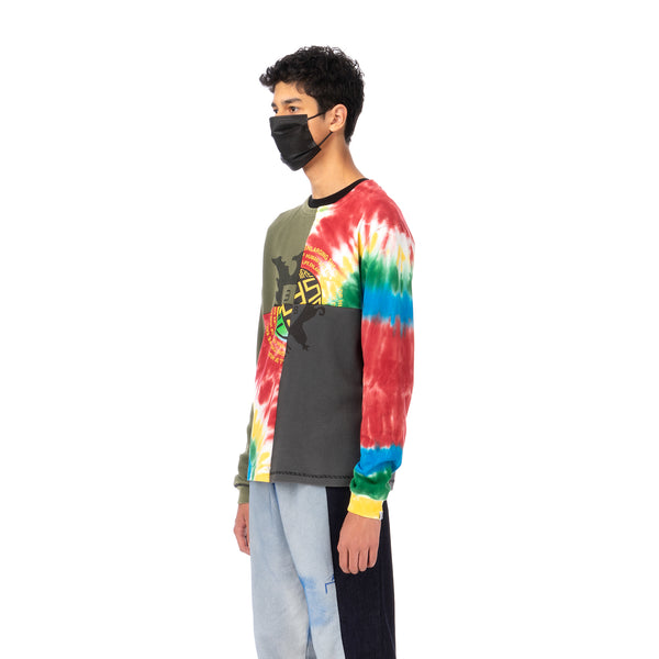 Duran Lantink for Concrete | Tie-Dye Crew-4 Multi / Olive-Grey - Concrete