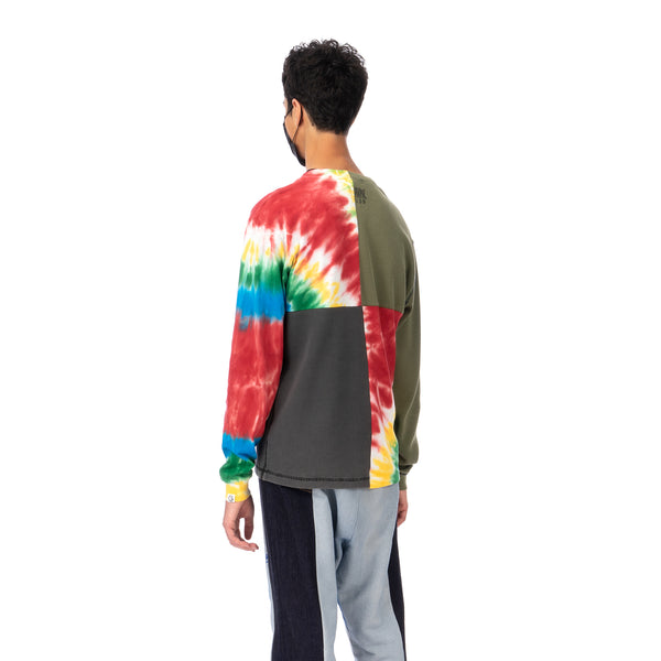 Duran Lantink for Concrete | Tie-Dye Crew-4 Multi / Olive-Grey - Concrete